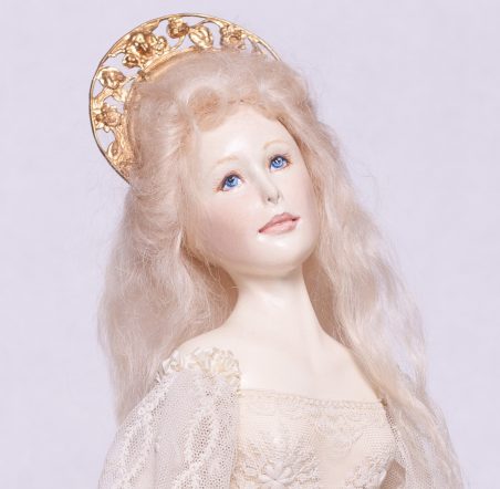 The Dance of the Golden Bells – One of a Kind – Paper Clay – SOLD